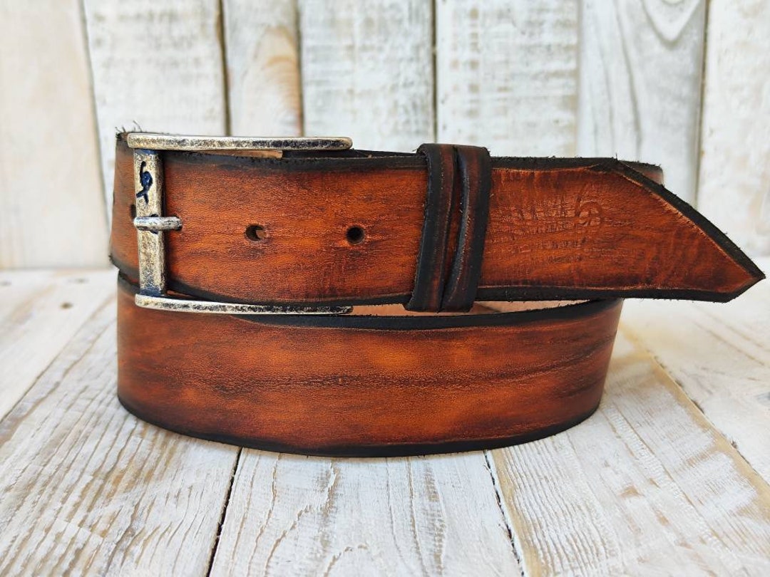 Brown Men's Beltbrown Leather Belt Handmade Men's - Etsy