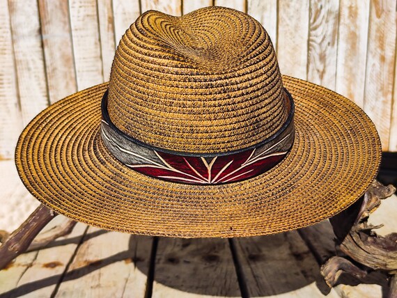 Straw Sun Hat with Floral Band XIMIN Toddler Sun Hat Little Girl Kids Summer Straw Hat with  main image 2