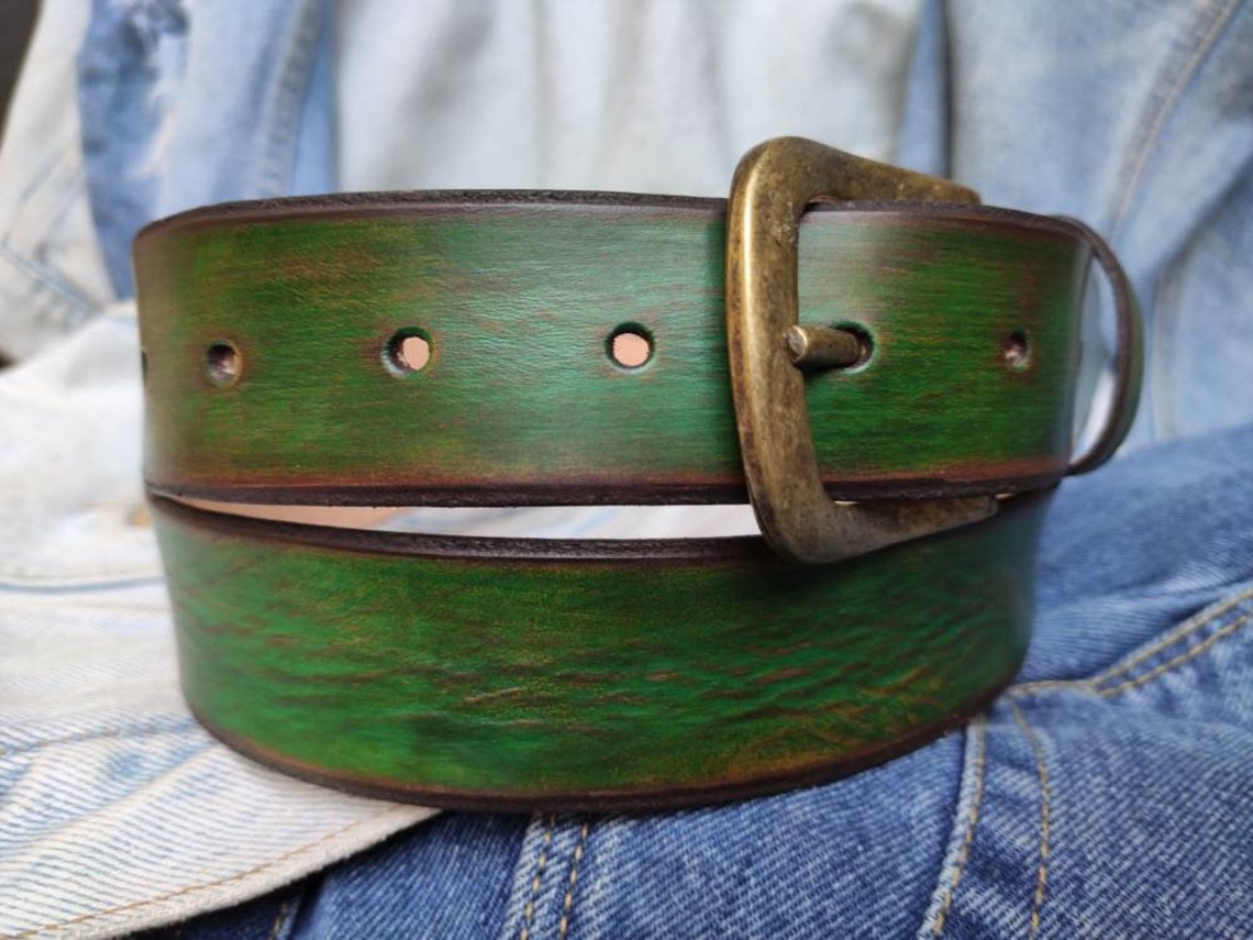 mens green belt