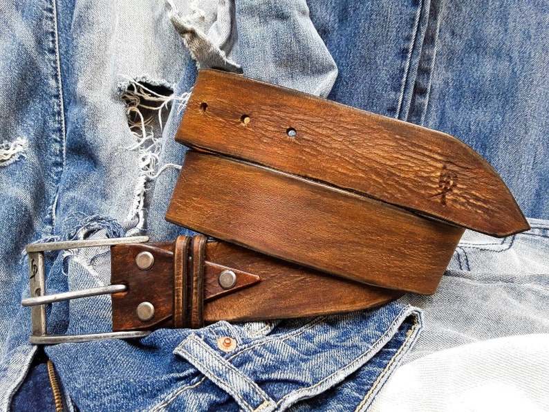 Artisan Leather Buckle Belt Men's Design Fashion - Etsy
