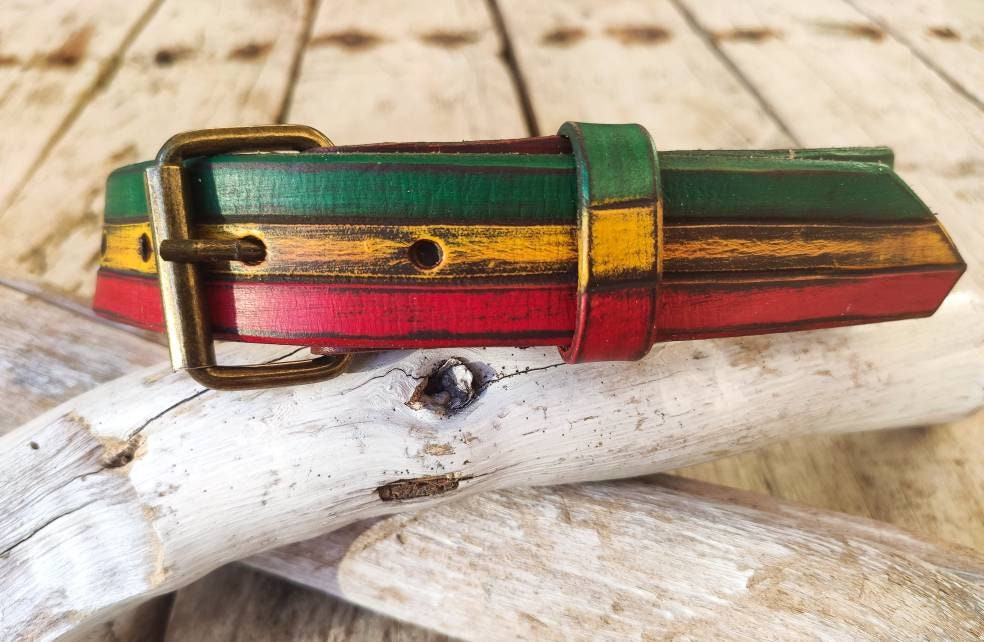 Rasta Dog Collar Rastafarian Dog Collar With Red Yellow Green - Etsy UK