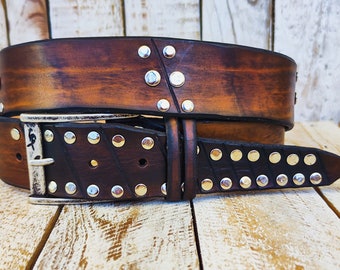 Rustic Style, Men's Belt, Unique Leather, Men's Brown Leather, Custom leather belts, Mens Apparel, Buckle Belt, Artisan Leather,Accessories
