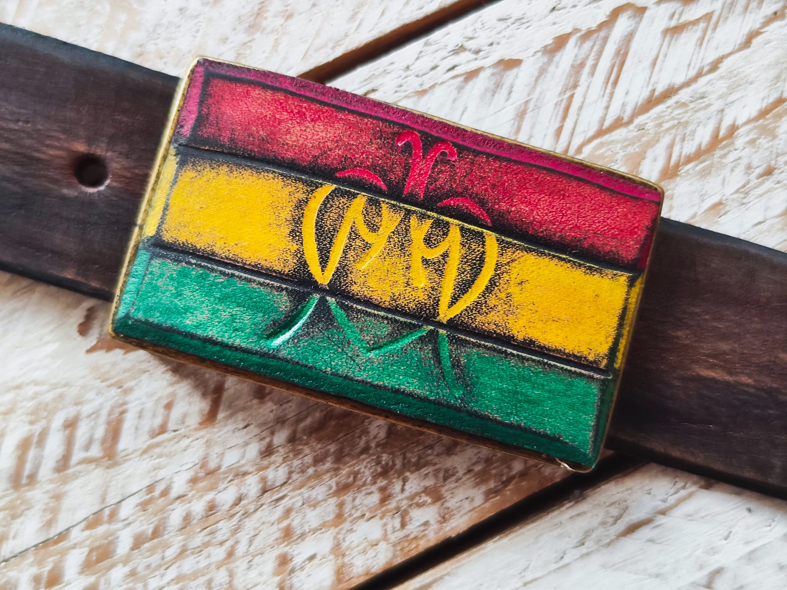 Adesivo murale Rasta bandiera e leone