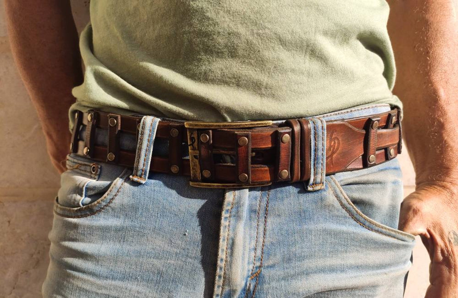 Custom Leather Beltmen's Leather Beltmen's Beltfor - Etsy