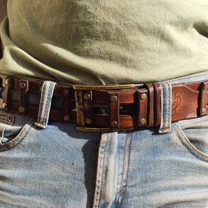 Custom Leather Belt,men's Leather Belt,men's Belt,for Him Vintage Belt ...