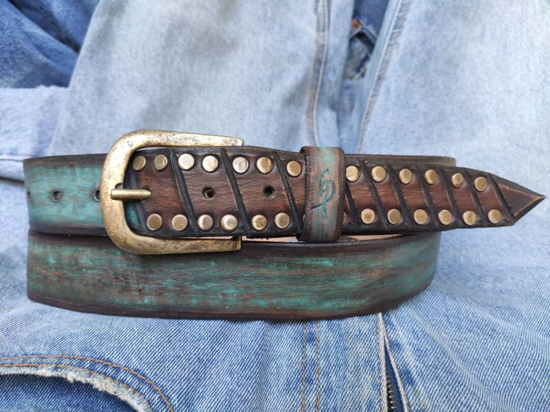 No.693 handmade Vintage Reproduction Studded Jeweled Cowboy