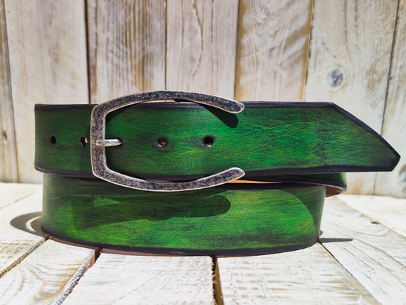 Unique Green Belt With Horseshoe Buckle in Multicolored  display picture 3