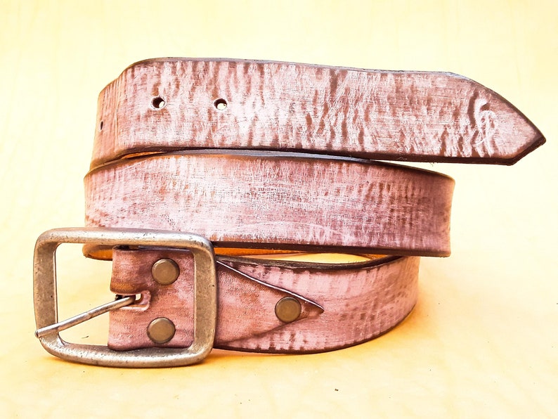 Pink Belt Men/'s Belt Gift for her.Woman gift woman Leather Belt Leather Belt with Buckle Custom Leather Genuine Leather Belt for Him