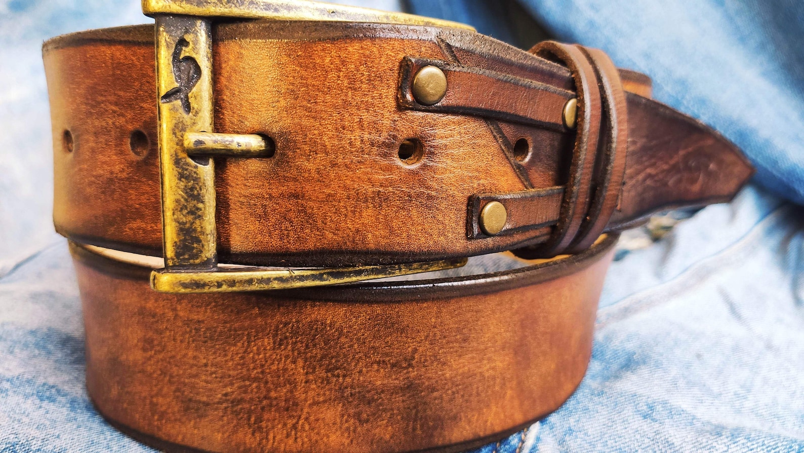 personalized leather belt