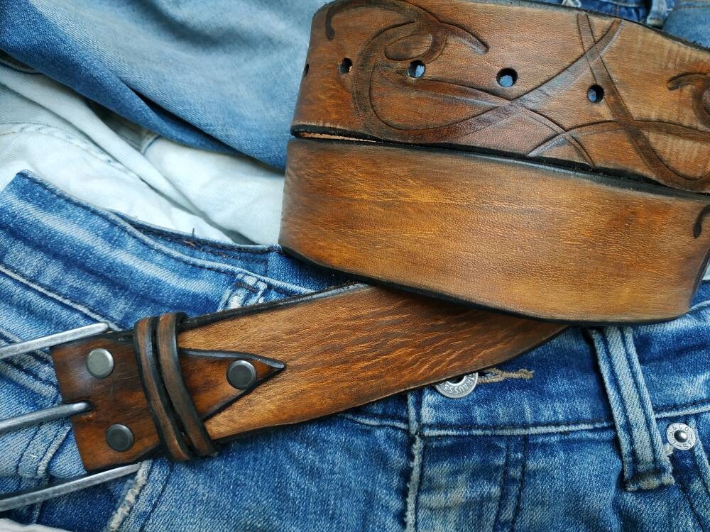Men's Belts Artisan Leather Belt Unisex Belts Mens - Etsy
