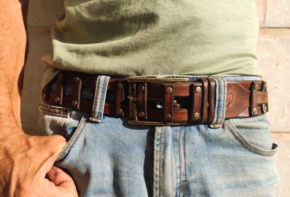 Custom Leather Beltmen's Leather Beltmen's Beltfor | Etsy