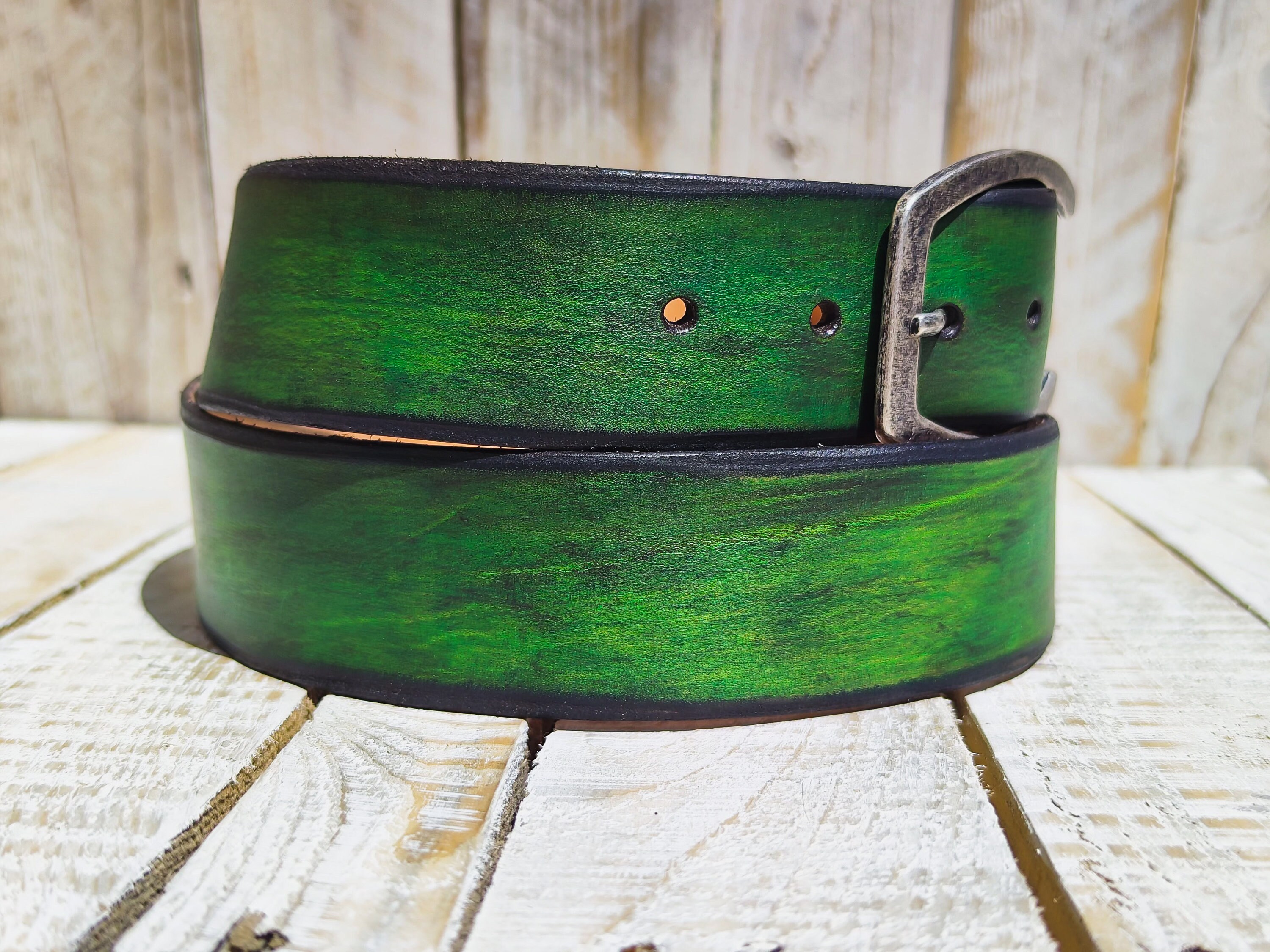 Unique Green Belt With Horseshoe Buckle in Multicolored  display picture 3