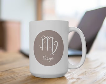 Virgo Zodiac Mug: Astrology Coffee Cup, Birthday Gift