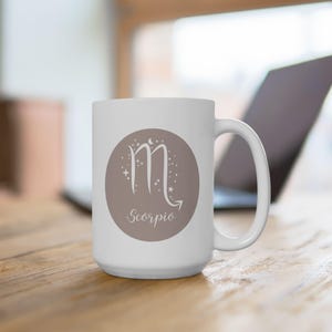 Scorpio Zodiac Mug - Astrology Coffee Cup Gift for Scorpio Sign Lovers | Scorpio Birthday Gift | Scorpio Horoscope Mug