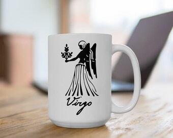 Virgo Zodiac Mug: Astrology Coffee Cup, Birthday Gift