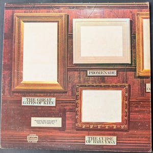 Emerson, Lake & Palmer - Pictures At An Exhibition, 1972 Vintage Vinyl Record / LP, USA image 2