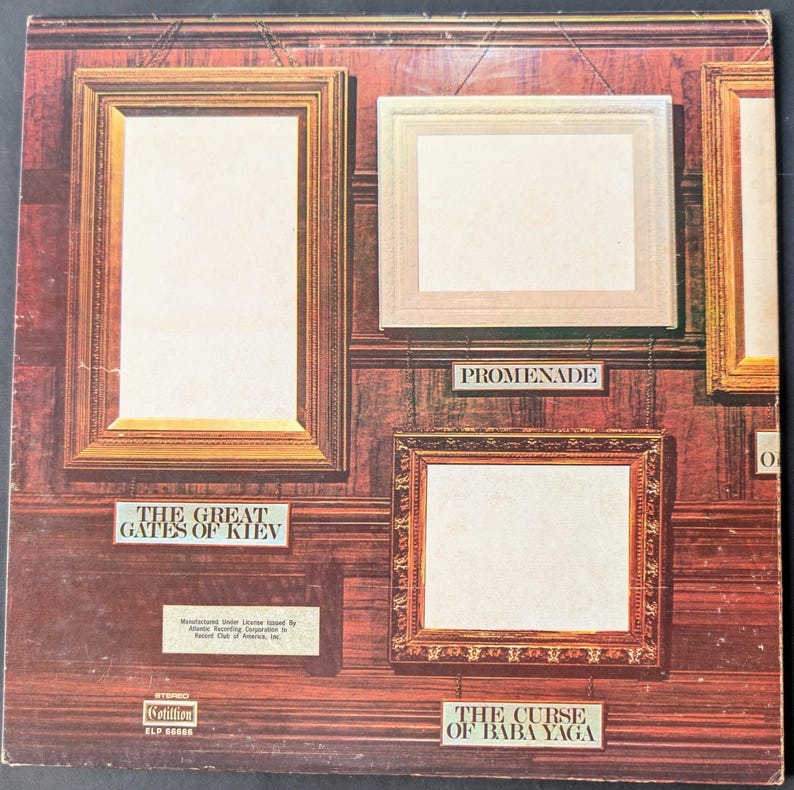 Emerson, Lake & Palmer - Pictures At An Exhibition, 1972 Vintage Vinyl Record / LP, USA image 2