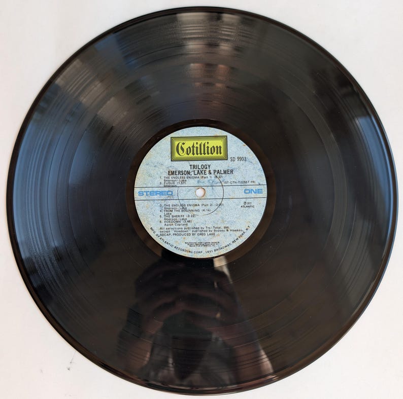 Emerson, Lake & Palmer - Trilogy, 1972 Vintage Vinyl Record / LP, USA image 5