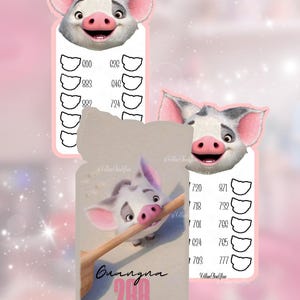 May include: A pink image with cartoon pig illustrations and text. The text includes "NOUVEAU NUANCIER Création" and "Guangna 288". The image also displays a series of numbers and the brand name "Ketline Skin Glow".