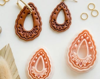 Cortador de arcilla Aura Tear: Forma de lágrima para pendientes de arcilla polimérica