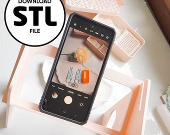 Adjustable Phone Stand for Filming: Content Creator STL File (Digital Download)