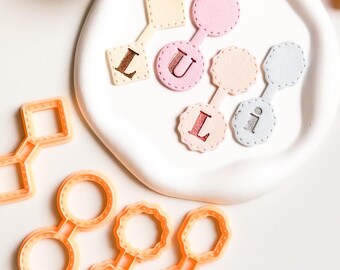Stitch Effect Clay Cutter Set: Keychain & Bag Charm Maker