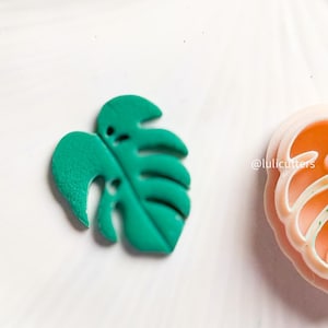 Monsterabladlera utstansningsset: Tropiska polymersmycken (20 mm, 25 mm, 30 mm)