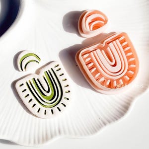 Ensemble d'emporte-pièces Boho Curve comprenant une base + une arche pour boucles d'oreilles