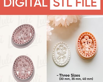 Tulpe Cameo Ausstechform (STL Digitale Datei)