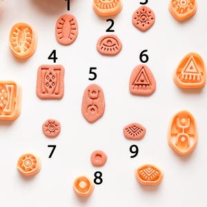 Aztec Clay Cutters Set: Tribal Boho Earring Tools