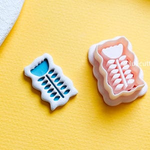 Whimsical Bloom Polymer Clay Cutter – Playful Floral Design