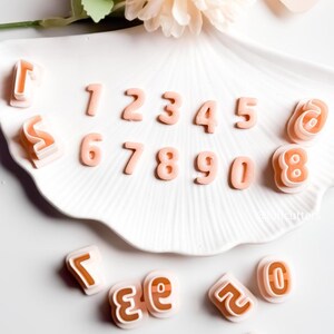Number Clay Cutter Set: Polymer Clay, Cake Topper (15-30mm)