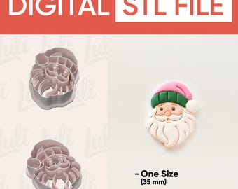 Preppy Santa Cutter (STL Digital File)