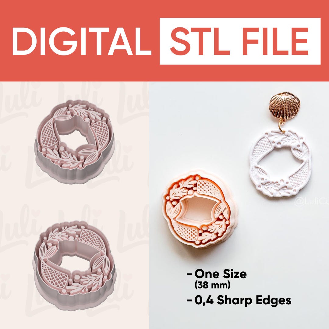 Mermaid Dance Cutter (STL Digital File) - Etsy