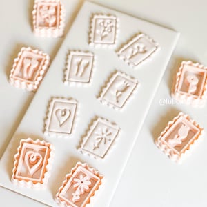 Vintage Stempel Ausstechformen: Polymer Clay Schmuck Präge Werkzeuge
