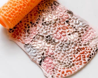 Leopard Texture Roller: Polymer Clay Embossing Tool