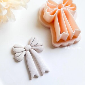 Detailed Cute Bow Clay Cutter for Polymer Clay, Ribbon Bow Shape Cutter, DIY Jewelry Making 00519