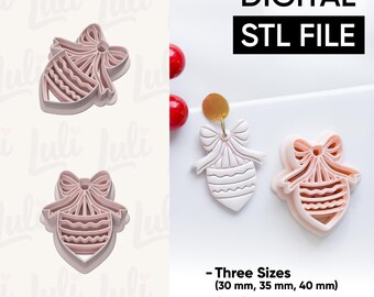 Winter Fairy Bow Ornament Cutter (STL Digital File)