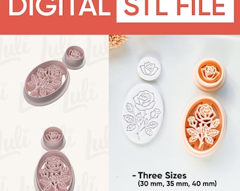 Rose Vera Clay Cutter (STL Digital File)