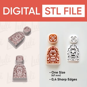 Mr. Pumpkin Boo Cutter (STL Digital File)