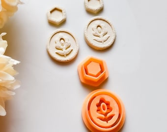 Flower Clay Cutter Set: Floral Earring Making Tool