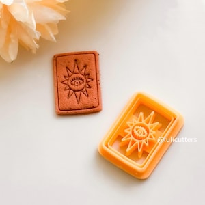 Sun and Eye Clay Cutter: Embossed Tarot Jewelry Tool