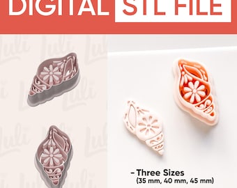 Cortador de conchas florales (archivo digital STL)