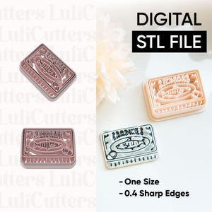 Sardine Tin Polymer Clay Cutter - STL Digitale Datei Nur-Kein physischer Artikel wird gesendet. Dies ist ein DIGITALER DOWNLOAD für den 3D Druck. STL00313