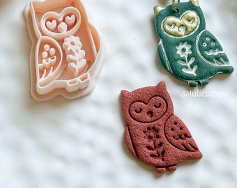 Nordic Owl Polymer Clay Cutter for Earrings and Ornaments