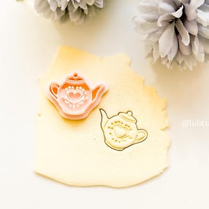 Teapot Clay Cutter | Cottagecore Tea Lover Earring Cutter | Polymer Clay Cutter
