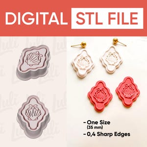 Emboss Bow Shell Cutter (STL Digital File)