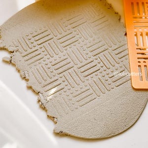 Geometric Texture Stencil | Modern Pattern for Clay & Crafts