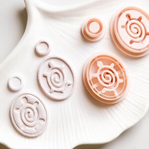 Sea Turtle Clay Cutter Set – Emboss & Deboss Combo for Textured Earrings