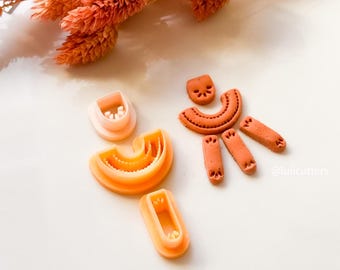 Tribal Polymer Clay Earring Cutter: Etnik Boho Jewelry Tool